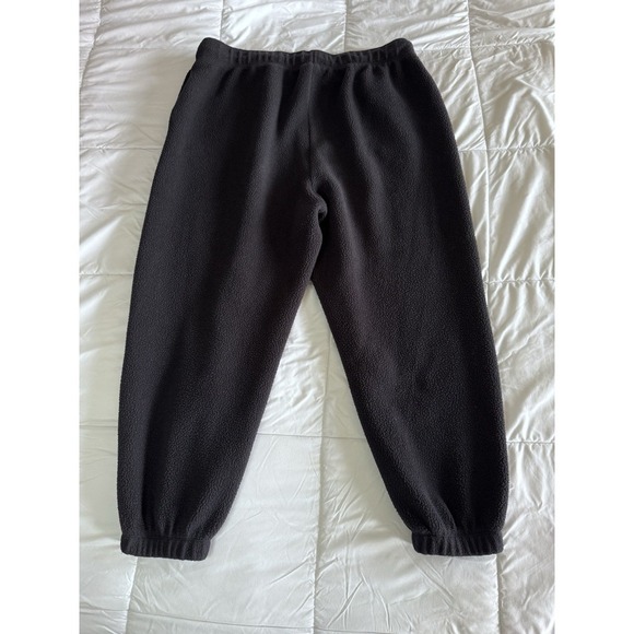 Nike Sherpa Pants 1X Black Joggers Fleece Logo Elastic Waist Soft EUC - Picture 7 of 11